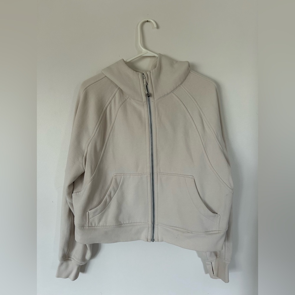 Lululemon Scuba Oversized Full Zip Natural Ivory M/L